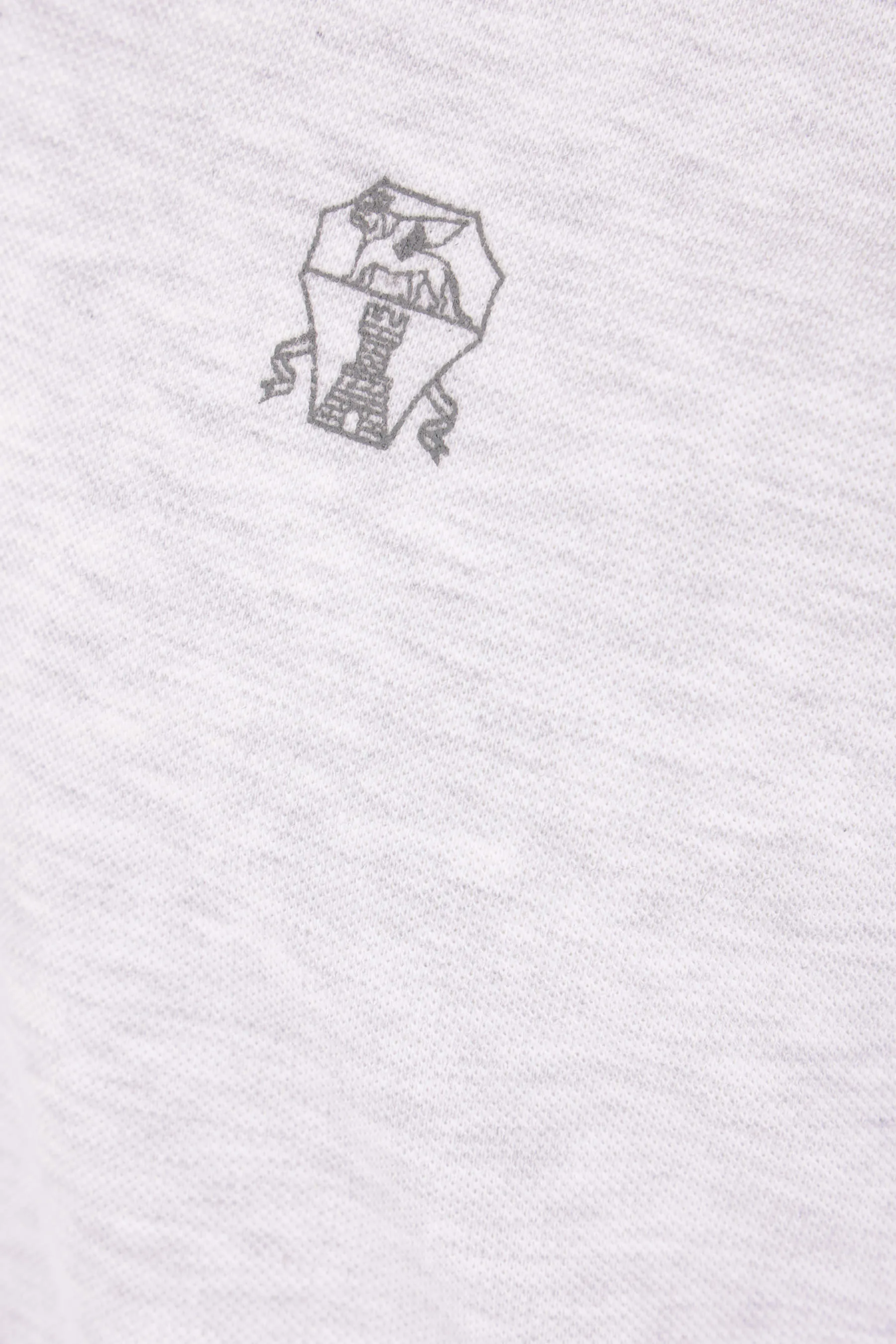 Logo Pattern Pique Cotton Polo