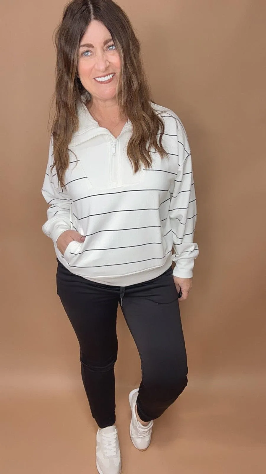 Luxury Scuba Stripe Pullover