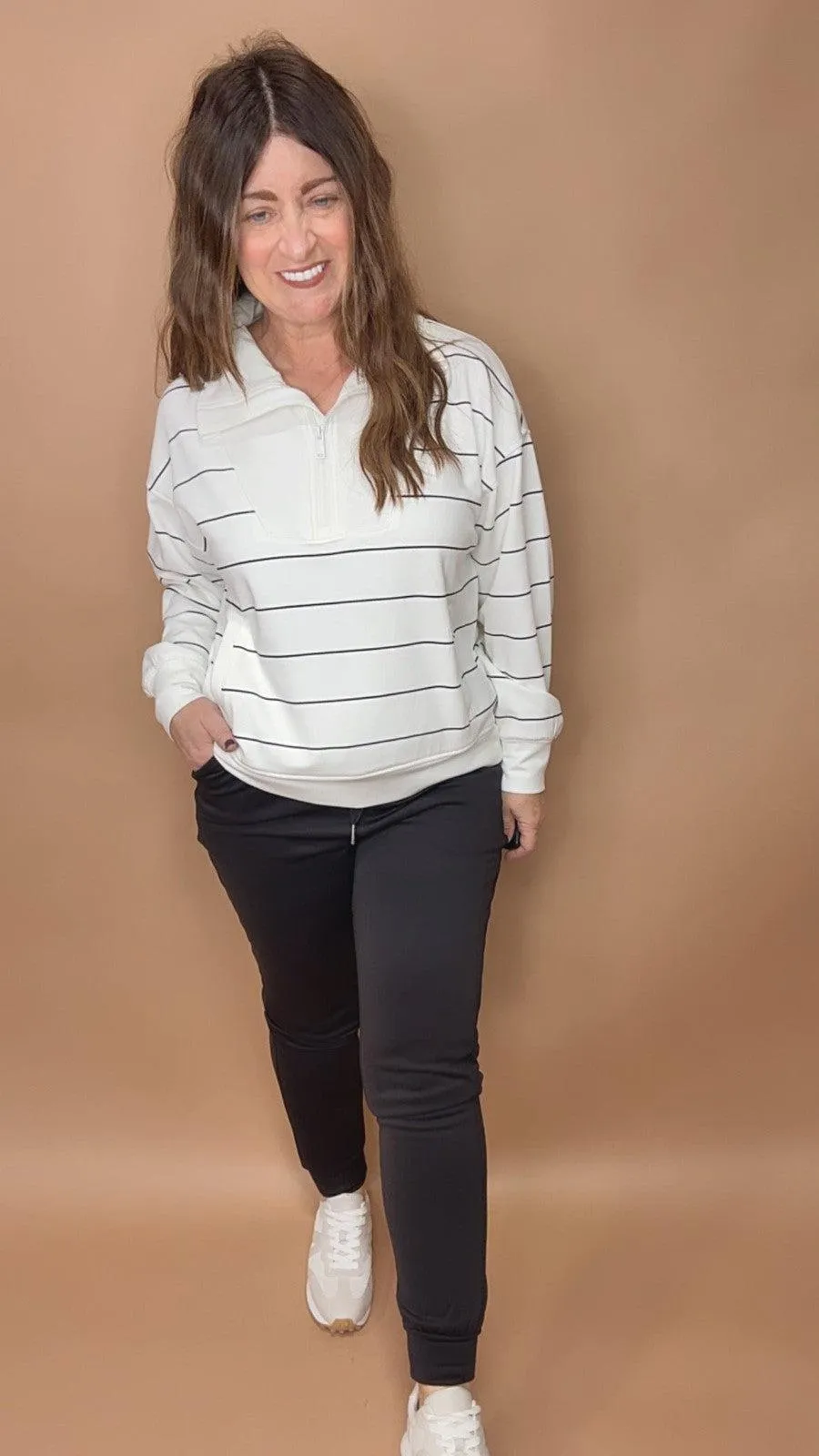 Luxury Scuba Stripe Pullover