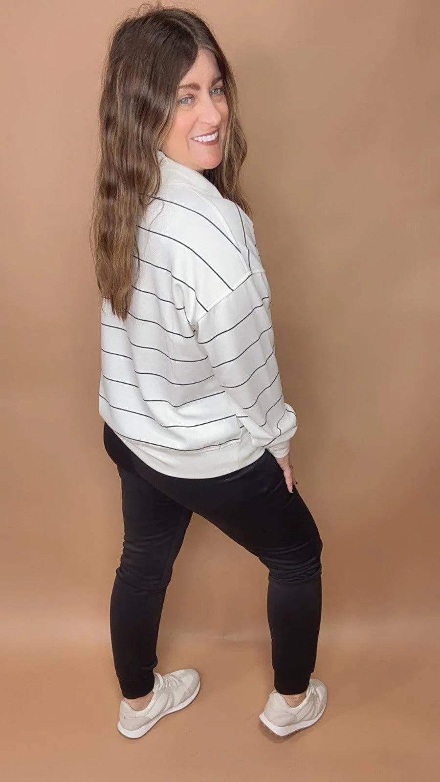 Luxury Scuba Stripe Pullover