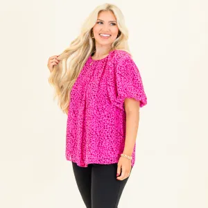 Misty Breeze Top, Hot Pink