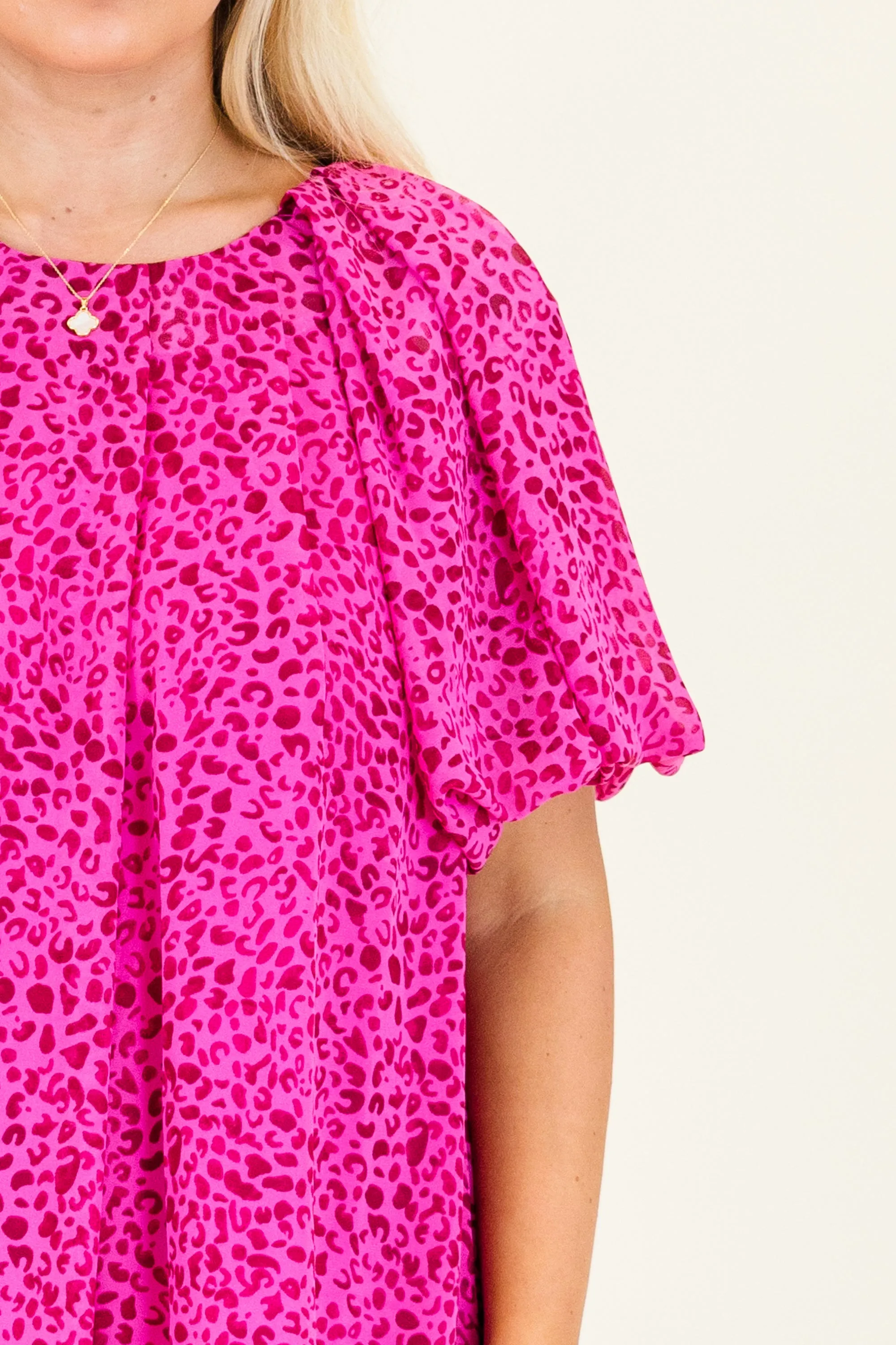 Misty Breeze Top, Hot Pink