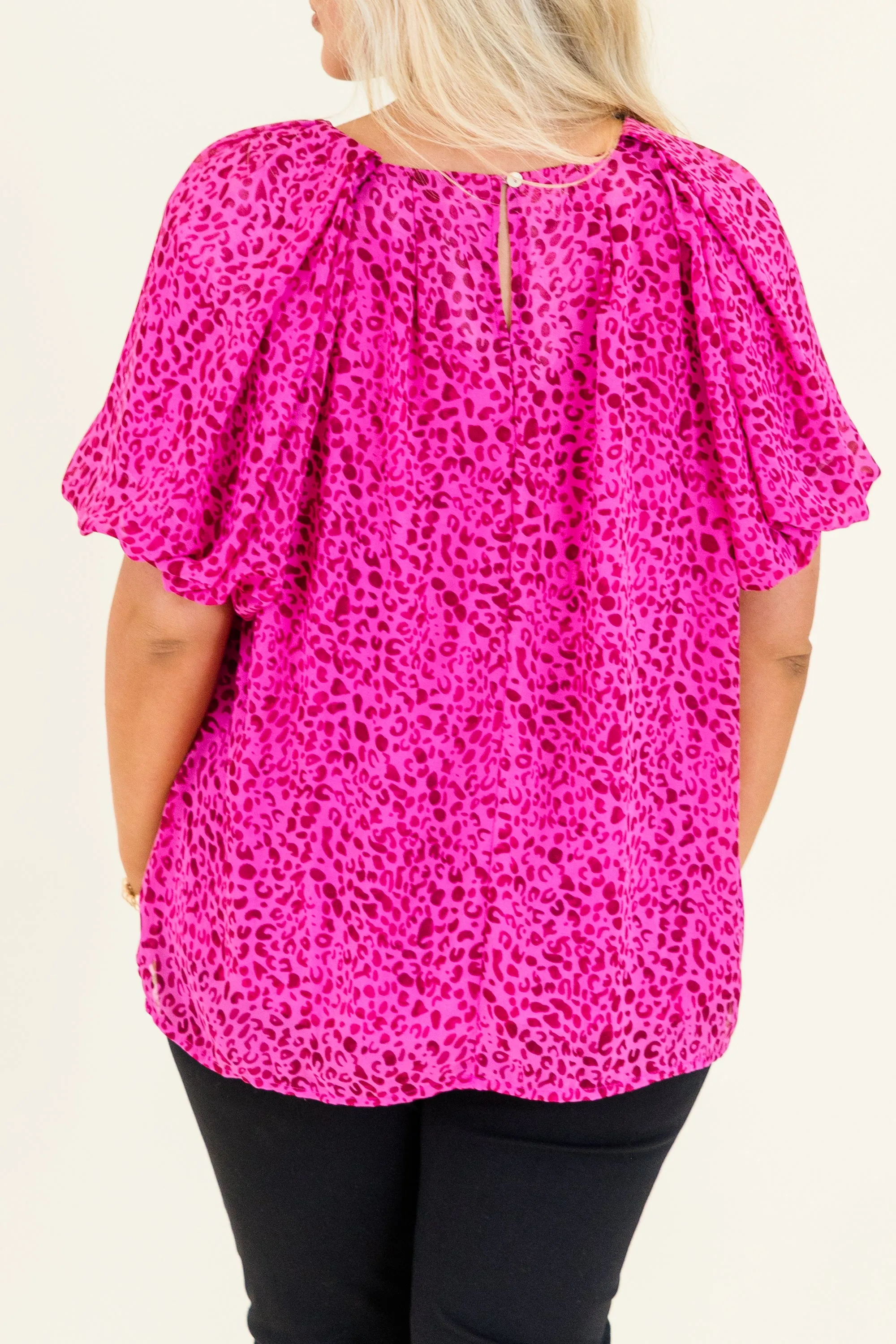 Misty Breeze Top, Hot Pink