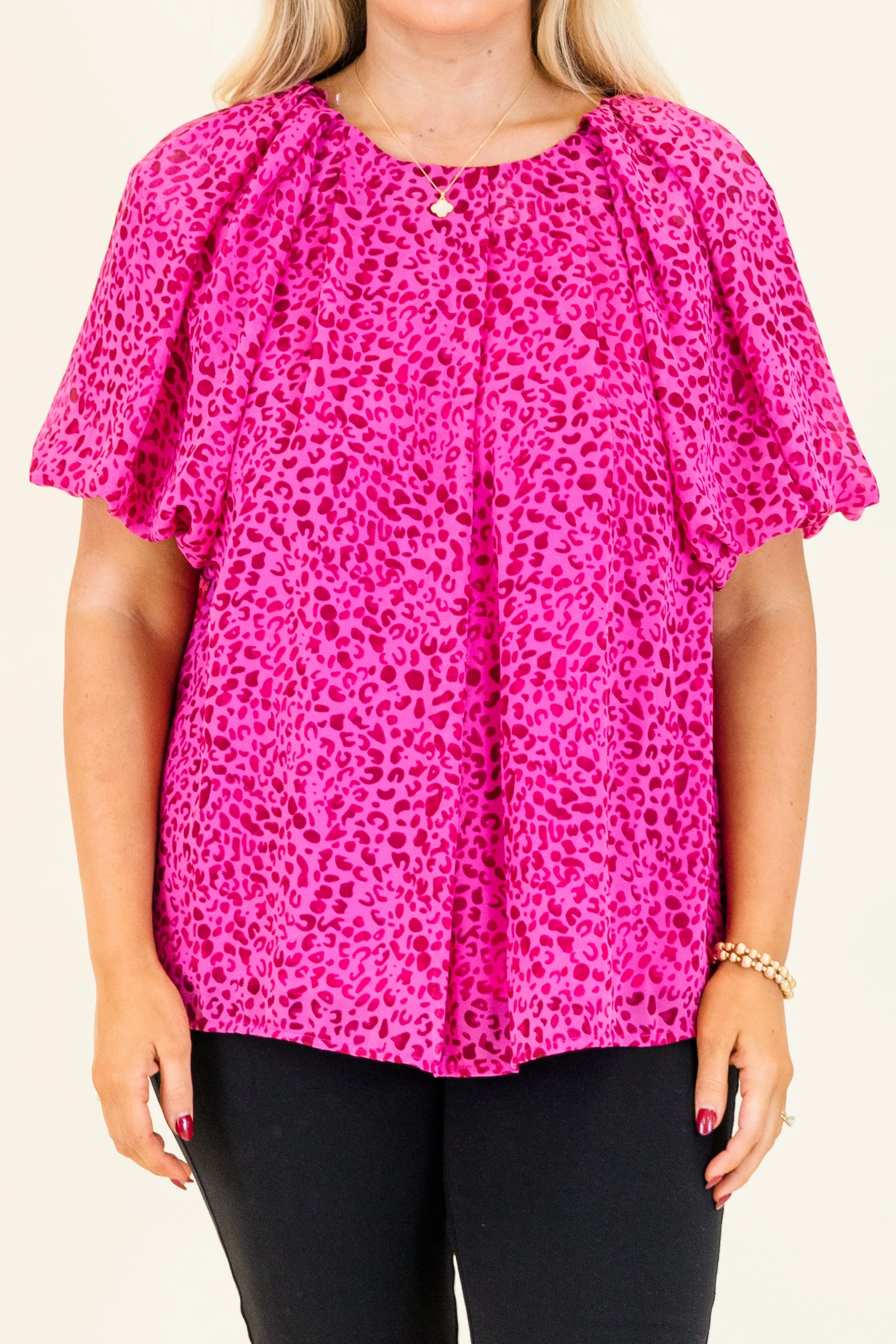 Misty Breeze Top, Hot Pink