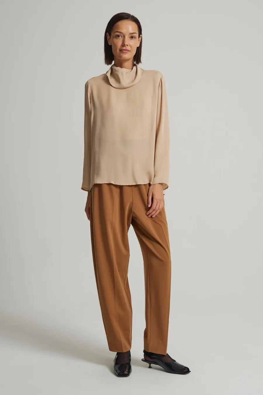 Oma Silk Top Sandalwood