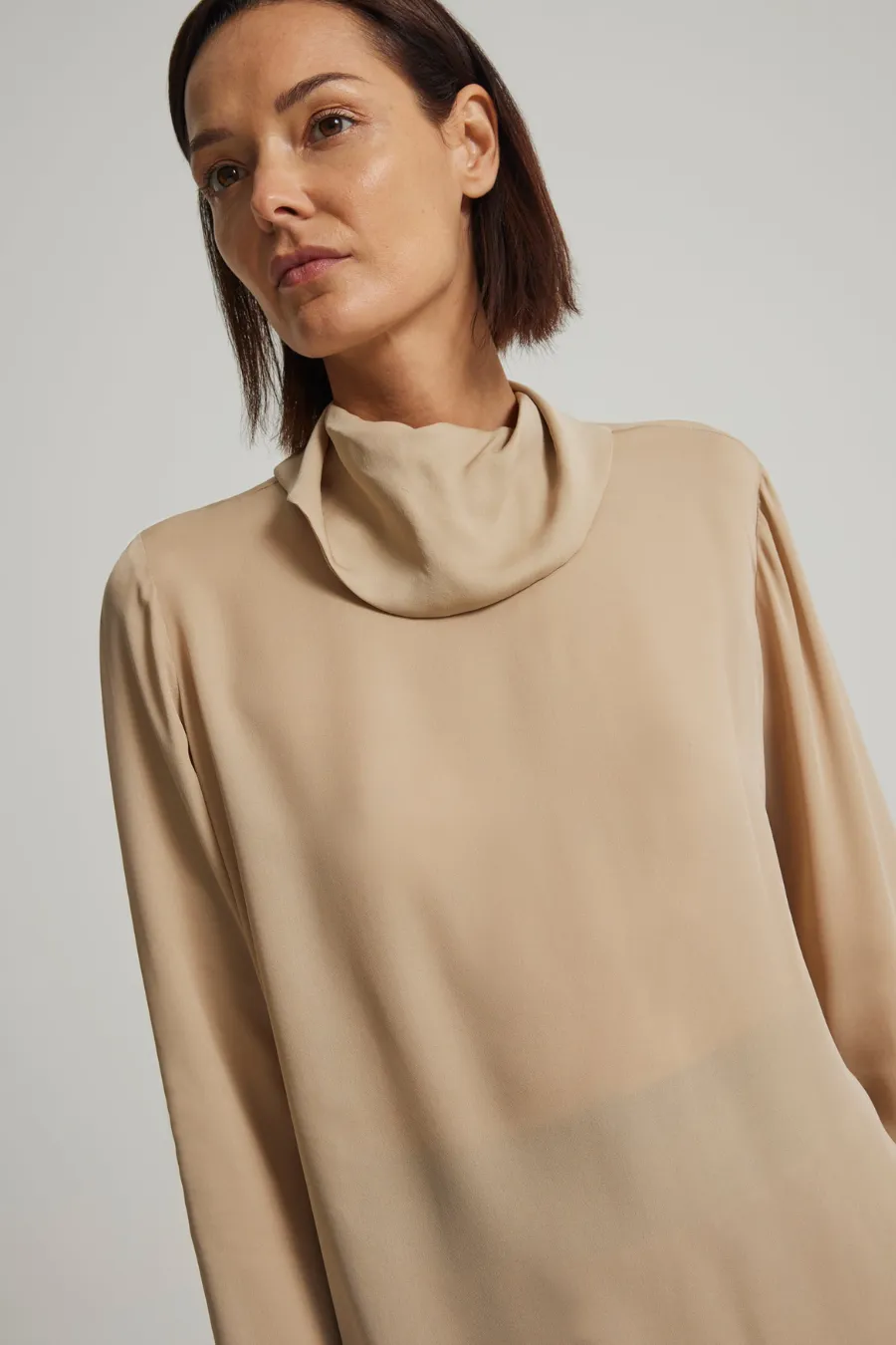 Oma Silk Top Sandalwood
