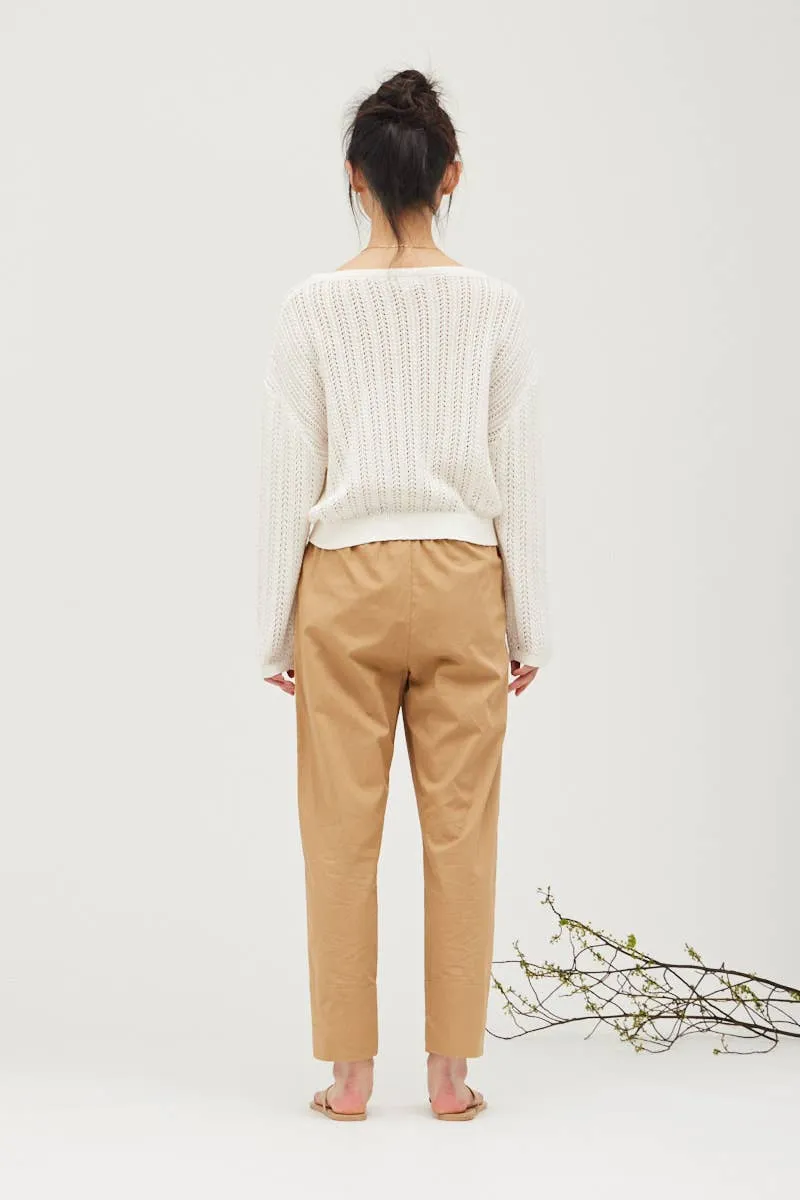 OPEN KNIT PULLOVER