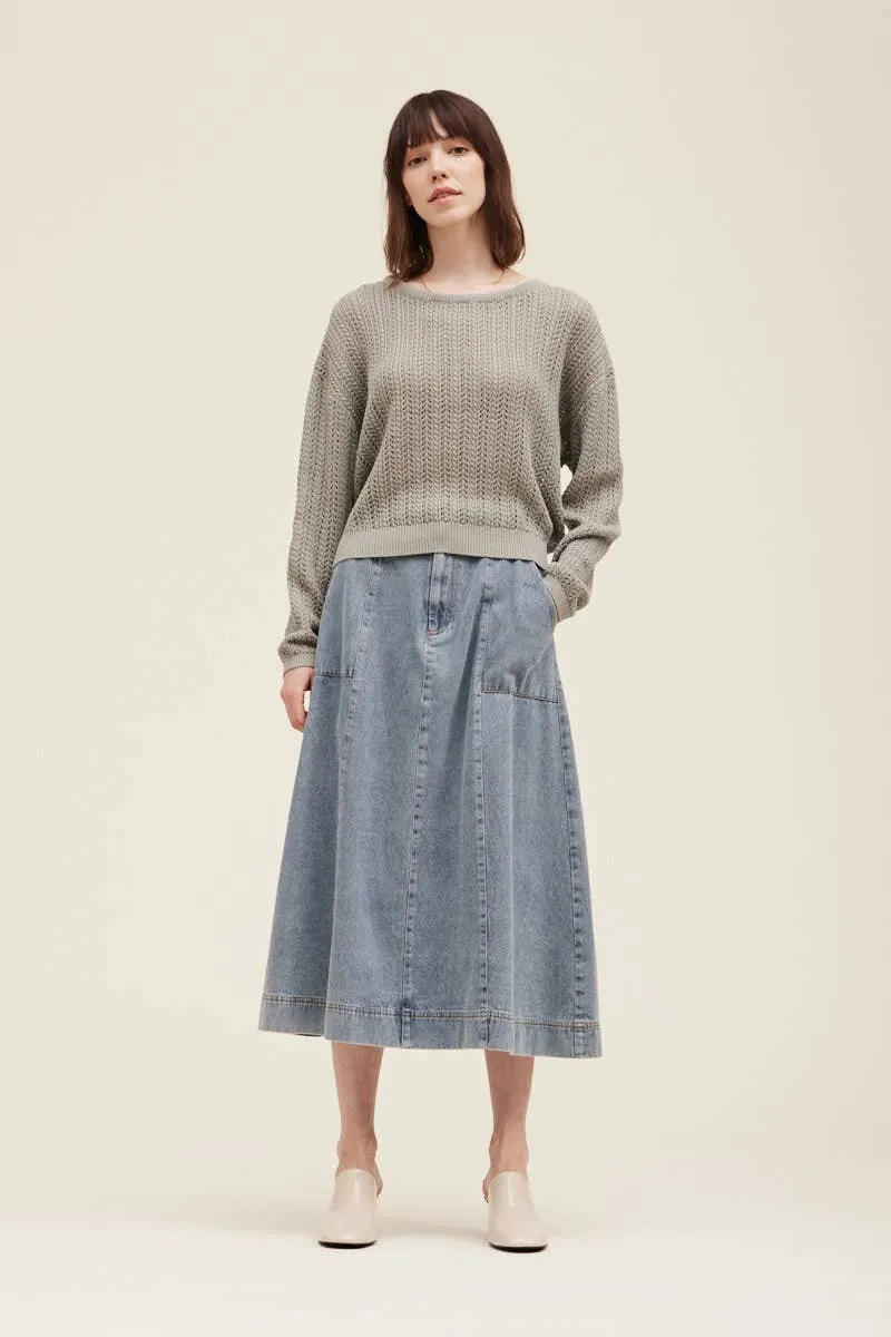 OPEN KNIT PULLOVER