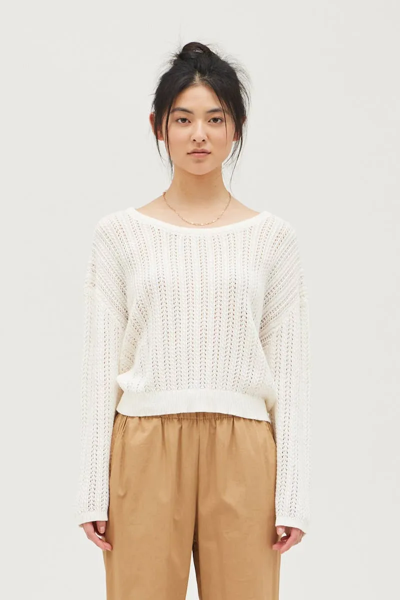 OPEN KNIT PULLOVER
