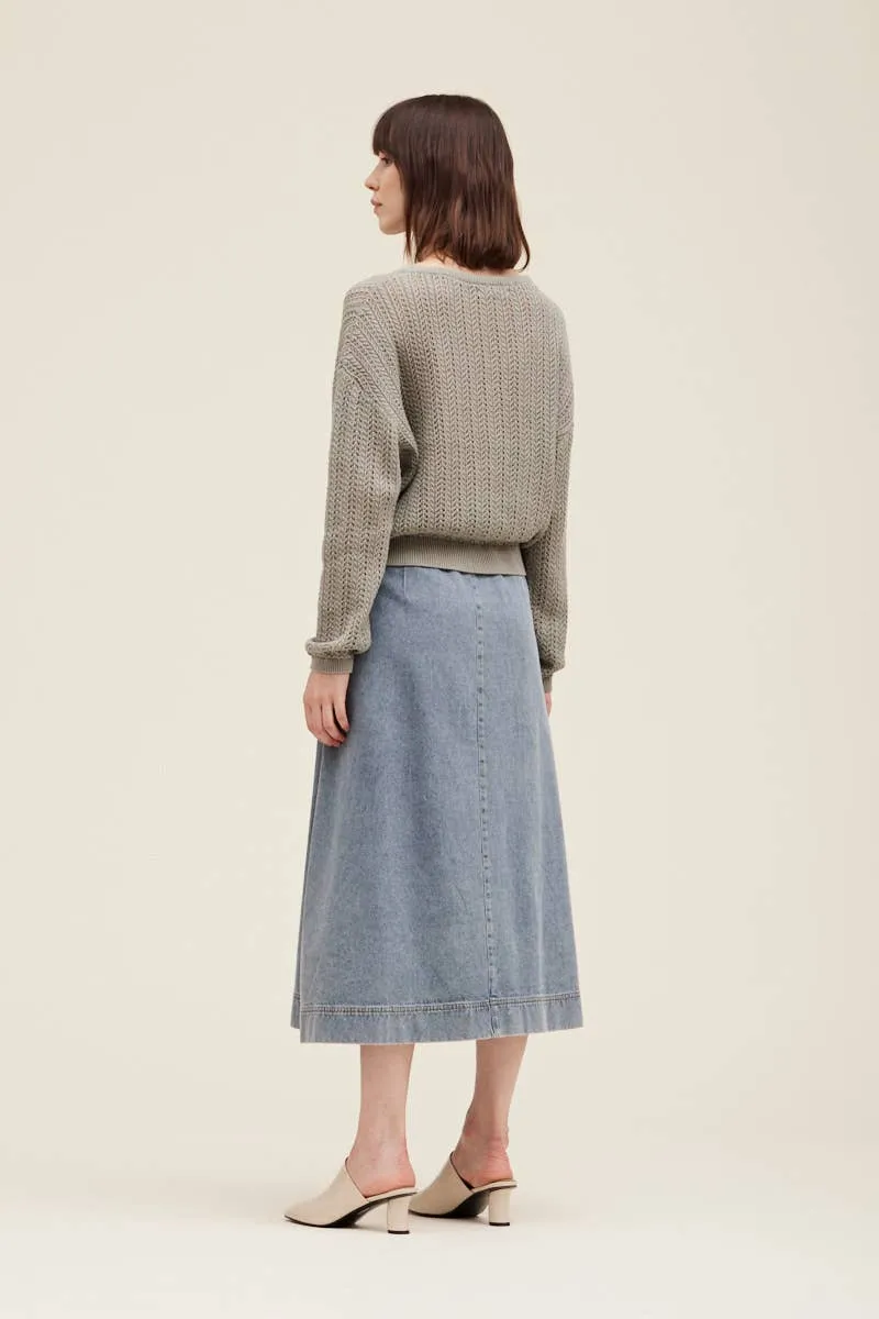 OPEN KNIT PULLOVER