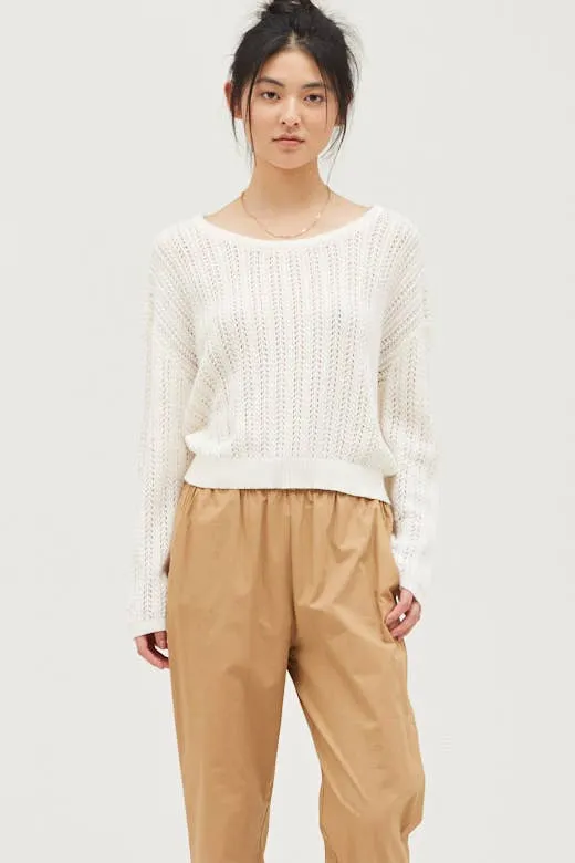 OPEN KNIT PULLOVER