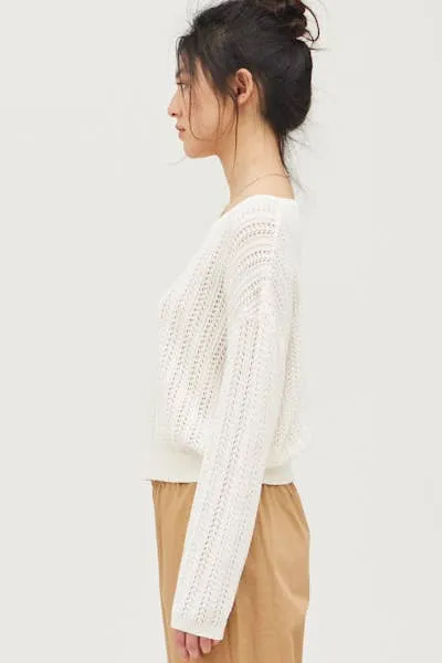 OPEN KNIT PULLOVER