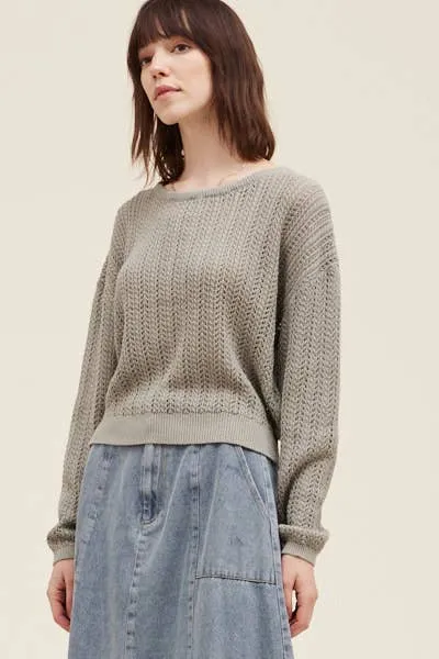 OPEN KNIT PULLOVER