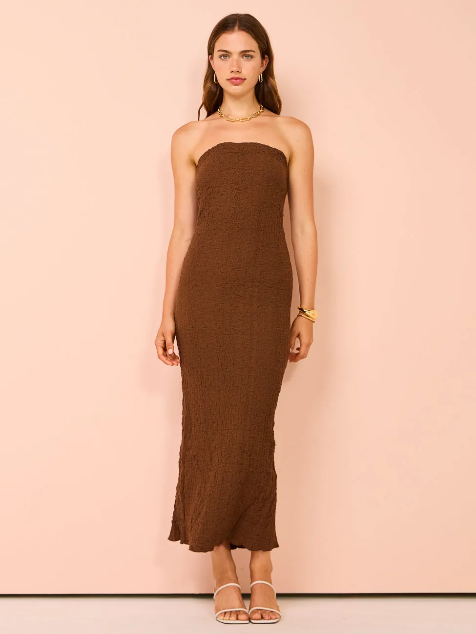 Ownley Petra Dress in Coffee