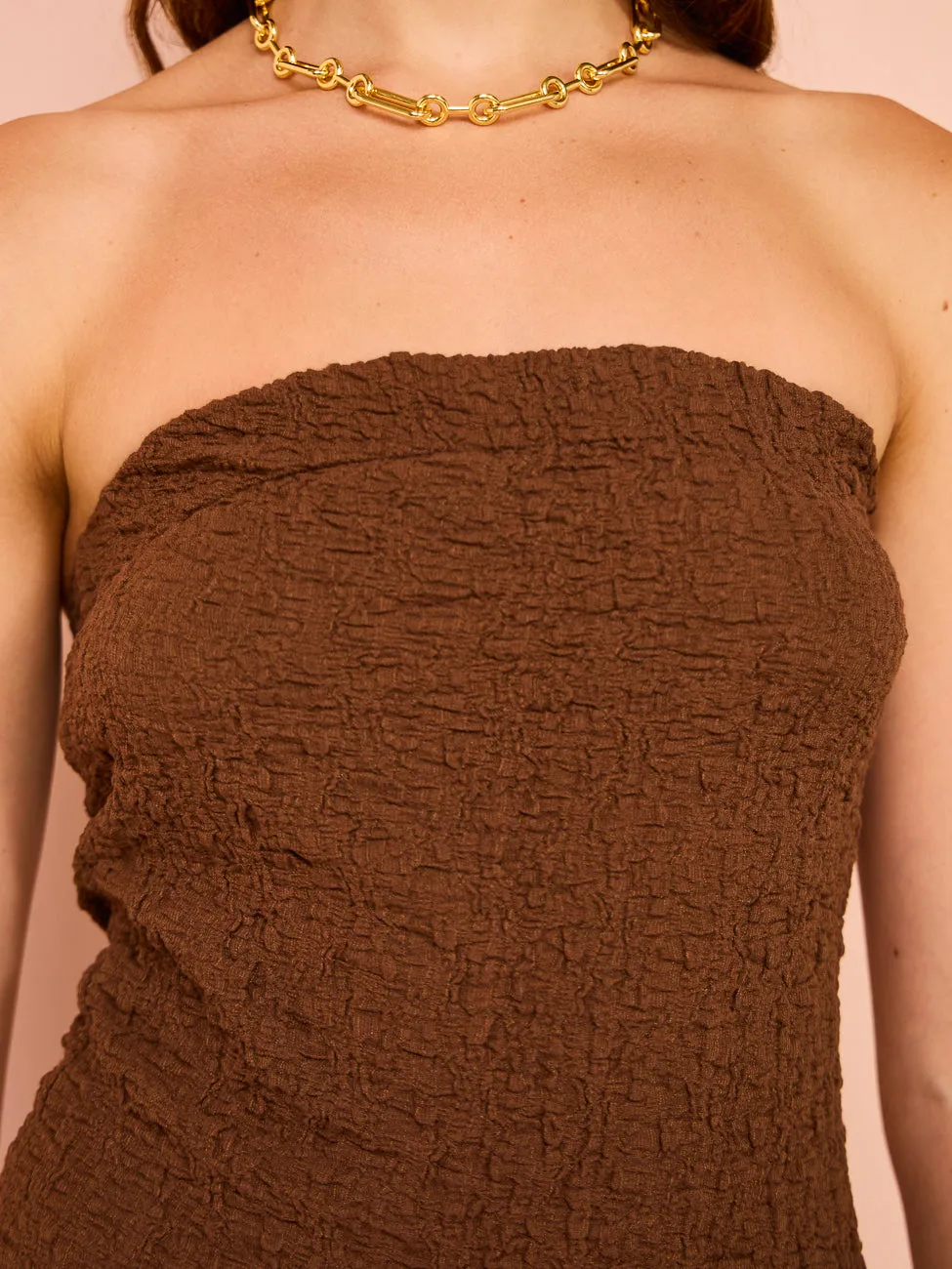 Ownley Petra Dress in Coffee