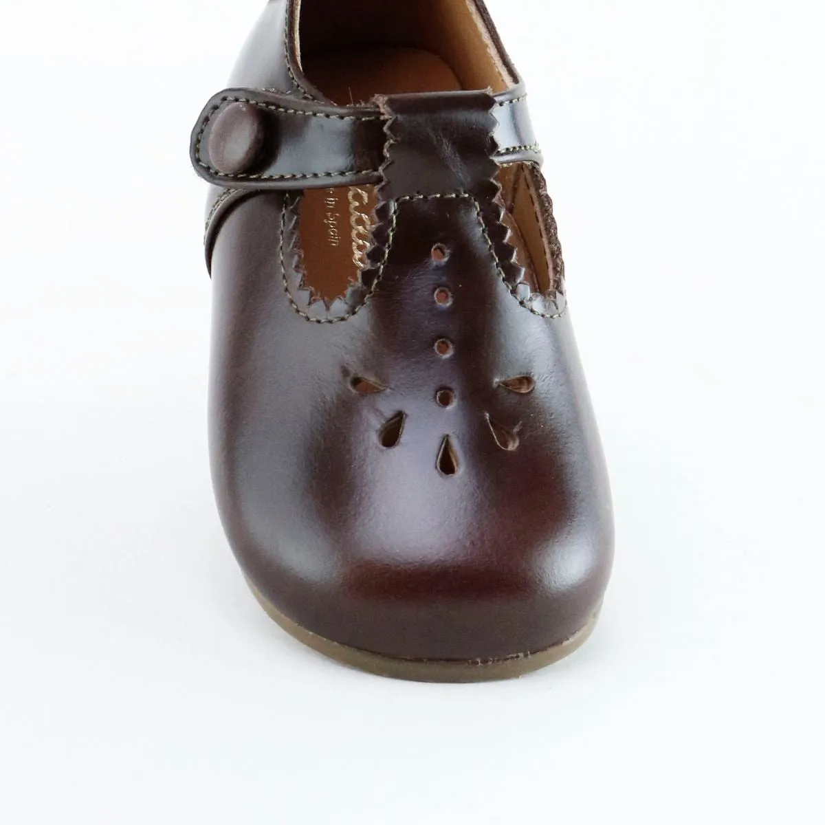 Papanatas Ajax Brown Baby T-Strap