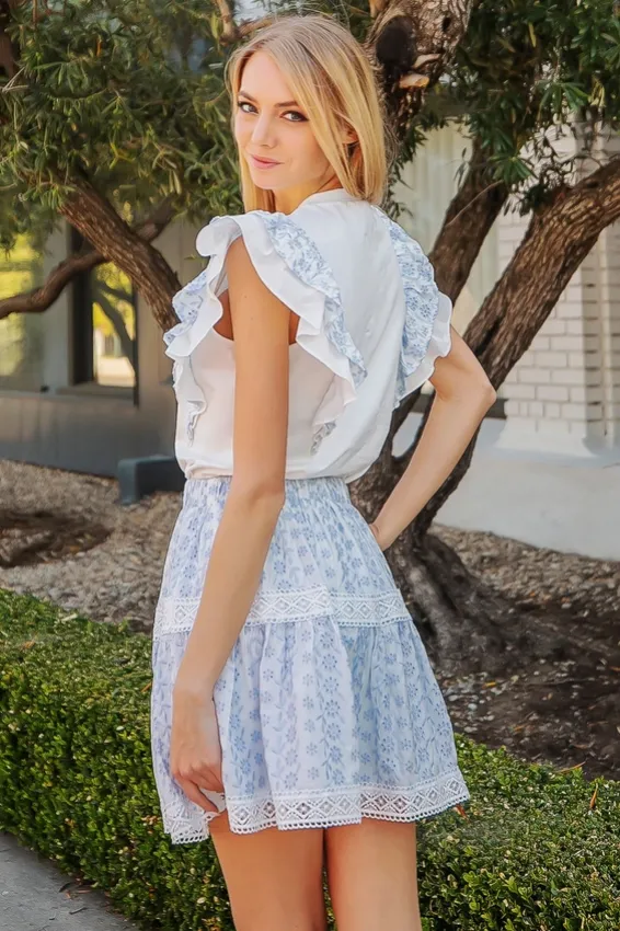 Penny For Your Thoughts Eyelet Skirt