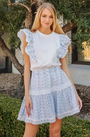 Penny For Your Thoughts Eyelet Skirt