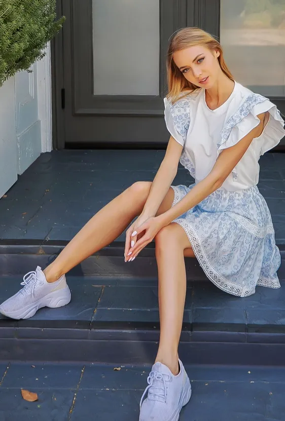 Penny For Your Thoughts Eyelet Skirt