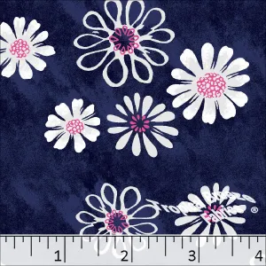 Poly Cotton Daisy Print Fabric 5764
