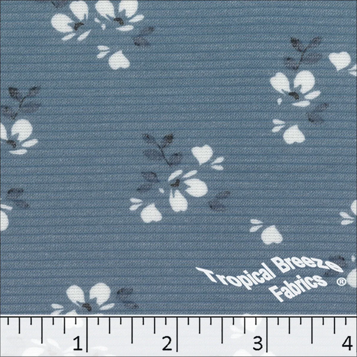 Poly Rayon Knit Small Floral Print Fabric 32854