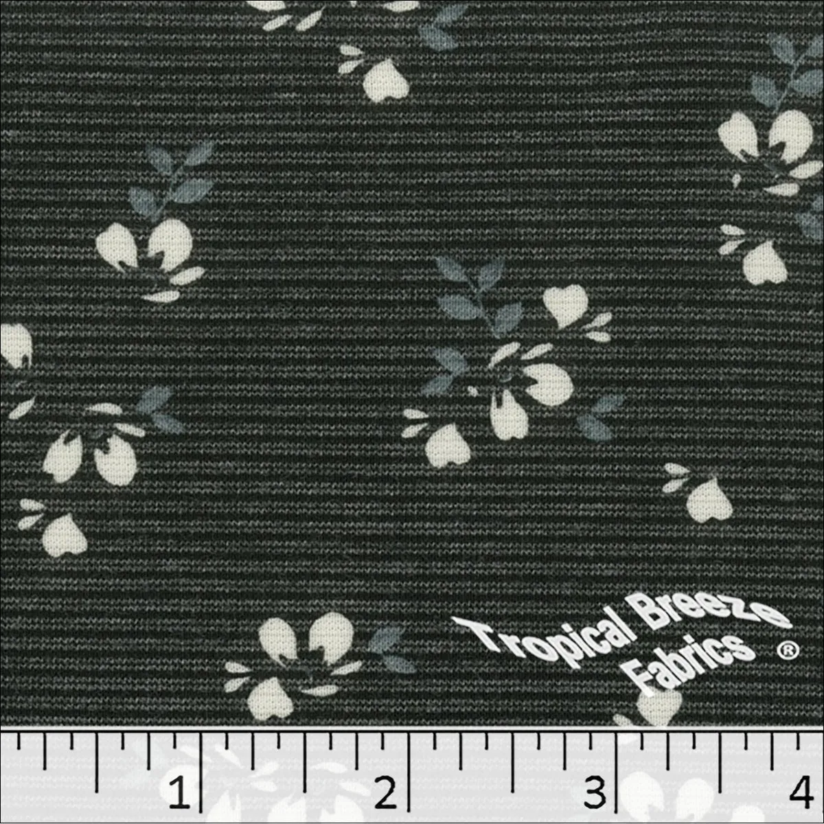 Poly Rayon Knit Small Floral Print Fabric 32854