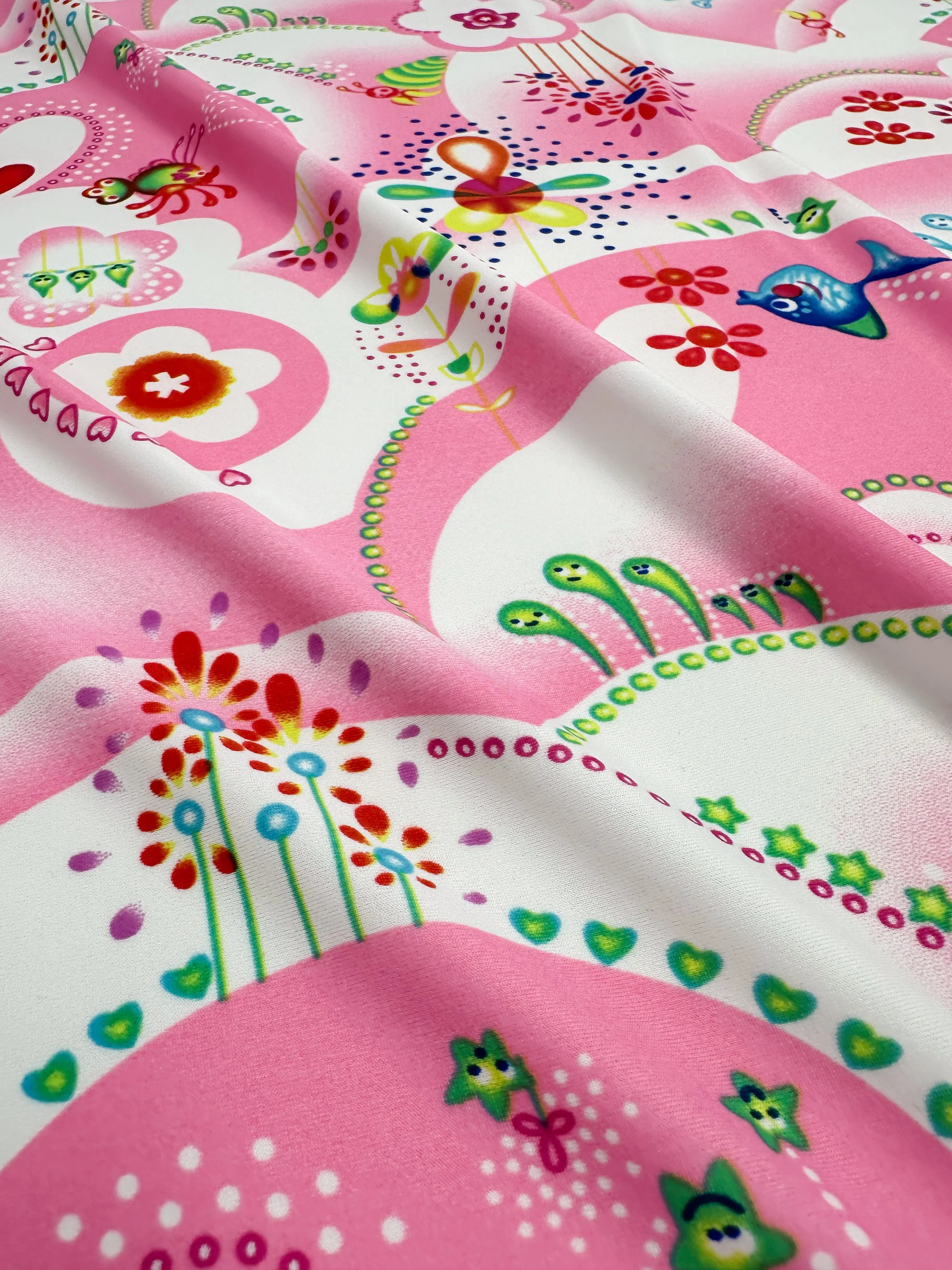 Printed Nylon Lycra - Anime - 158cm