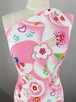 Printed Nylon Lycra - Anime - 158cm