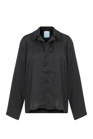Quinn Rhinestone Pajama Shirt