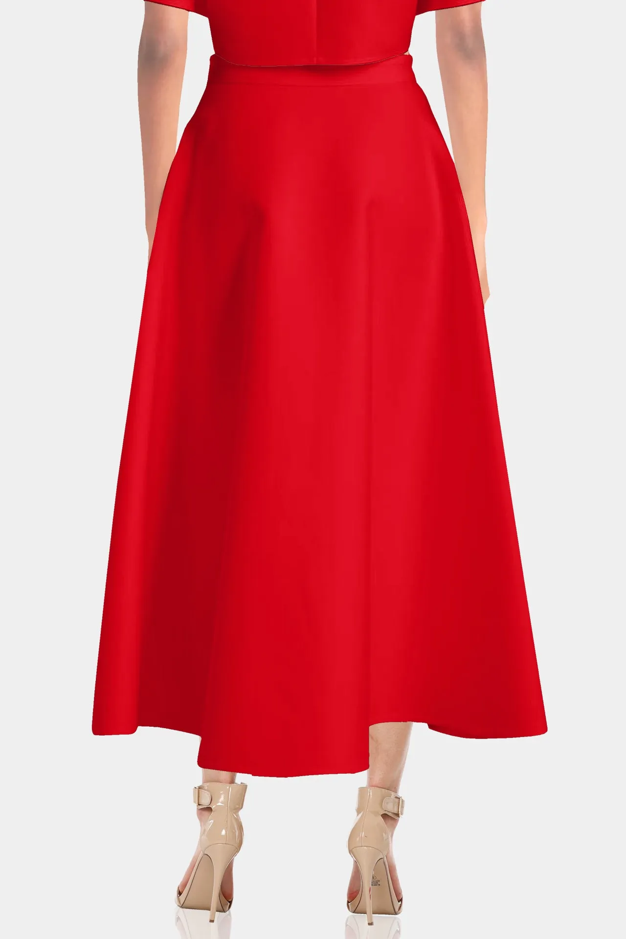 Red Medium Length Skirts For Women