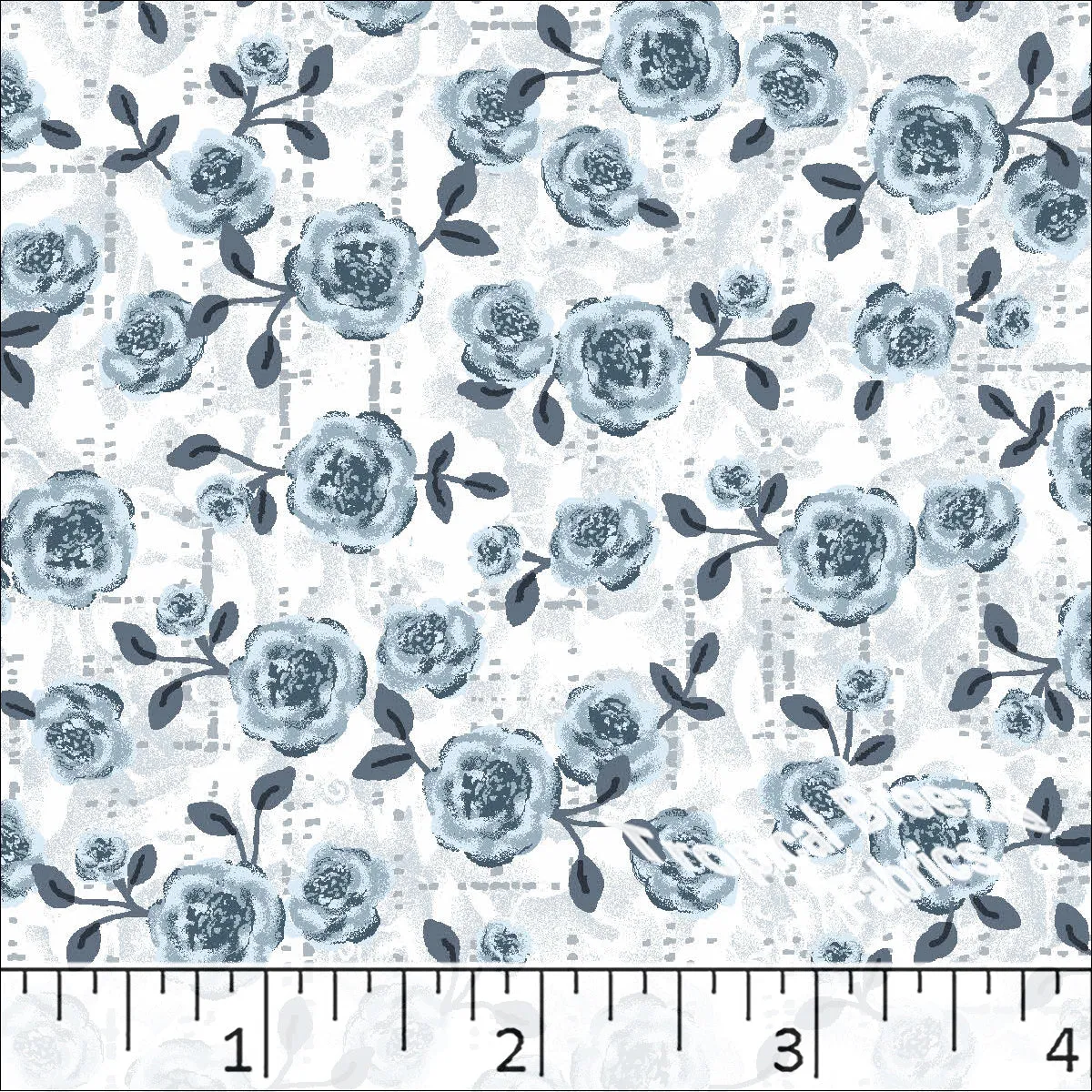 Rosebud Print Poly Cotton Dress Fabric 5925
