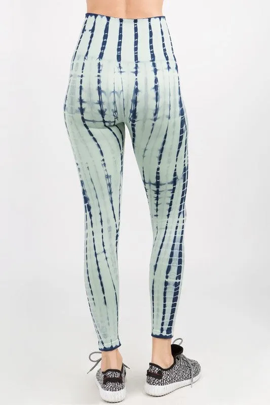 Sage Tie Dye Active Leggings