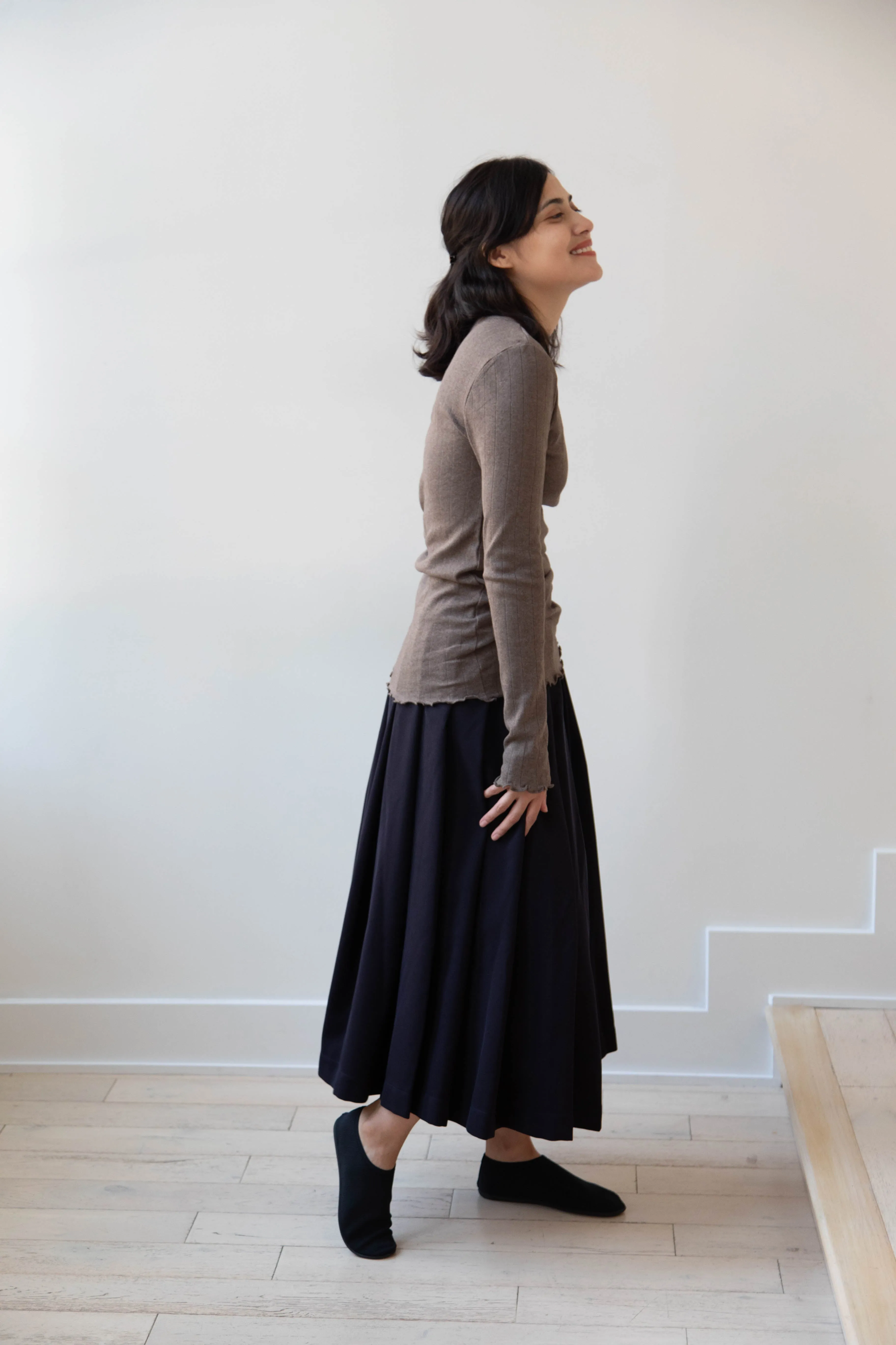 Skall | Edie Blouse in Brown Melange
