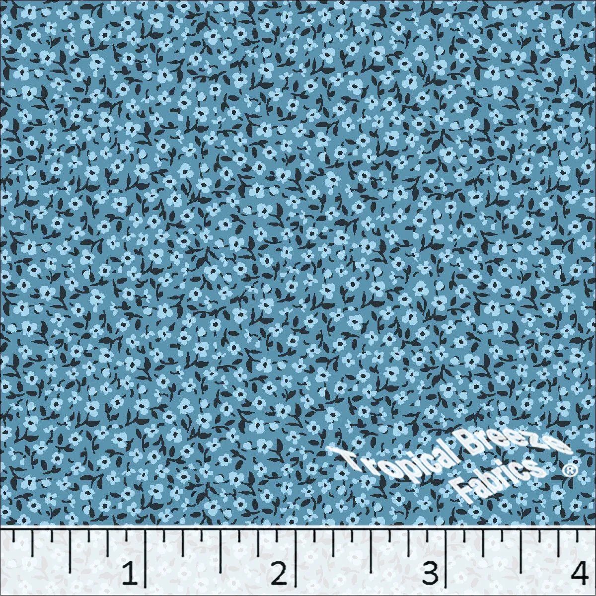 Small Floral Print Poly Cotton Dress Fabric 5921
