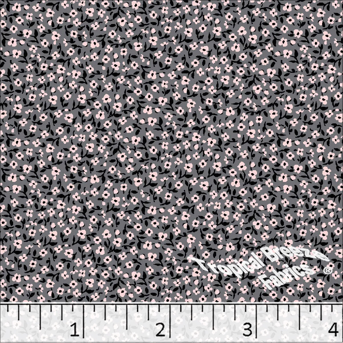 Small Floral Print Poly Cotton Dress Fabric 5921