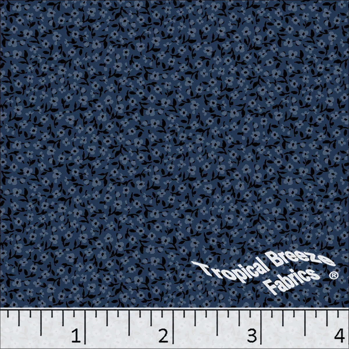 Small Floral Print Poly Cotton Dress Fabric 5921