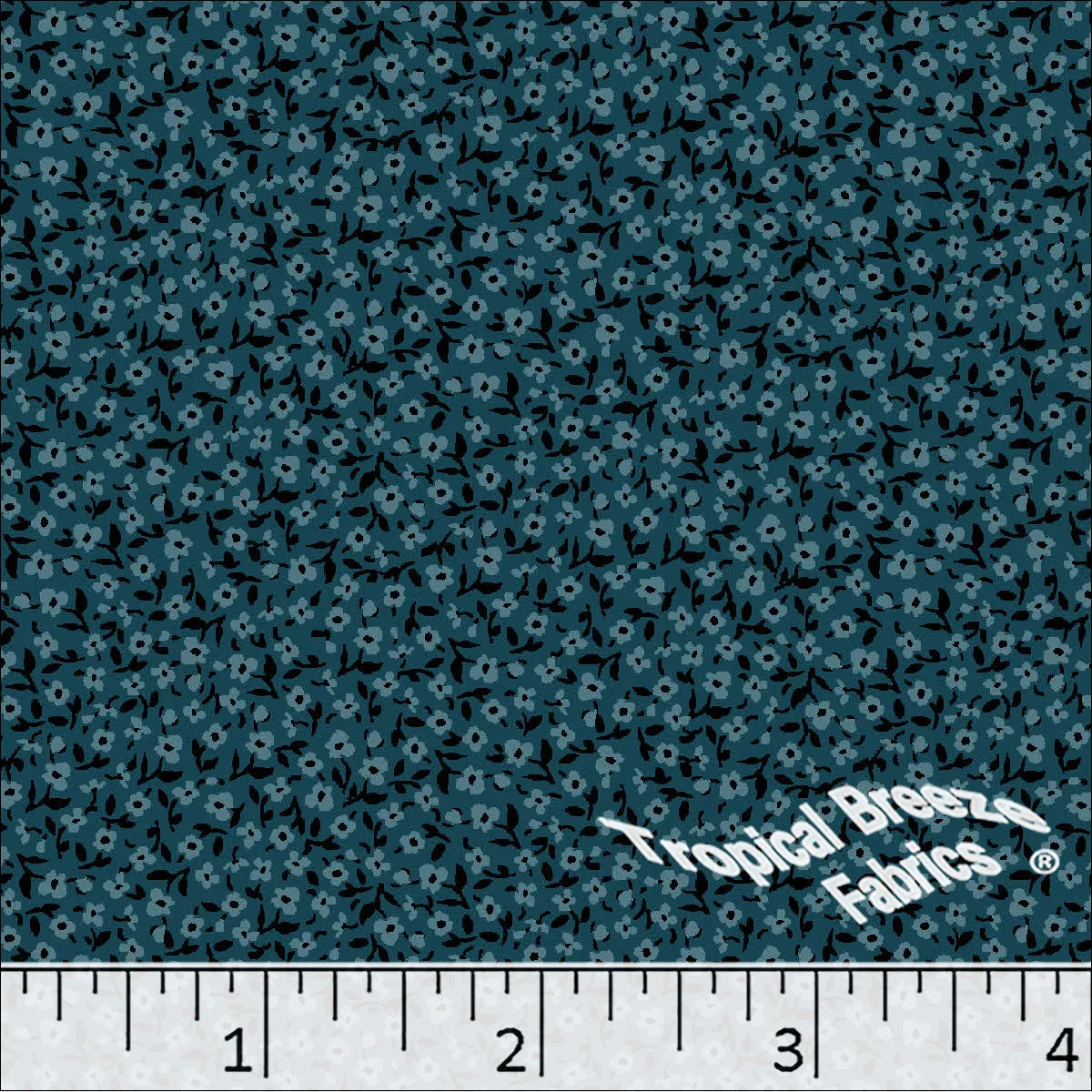 Small Floral Print Poly Cotton Dress Fabric 5921