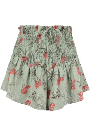 Smock Waist Flutter Skort