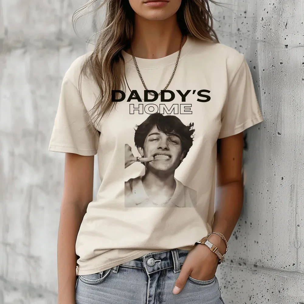 Y2K-Inspired Sturniolo Triplets Graphic Tee for Women - Trendy Casual Streetwear Top with Fun Cartoon Design